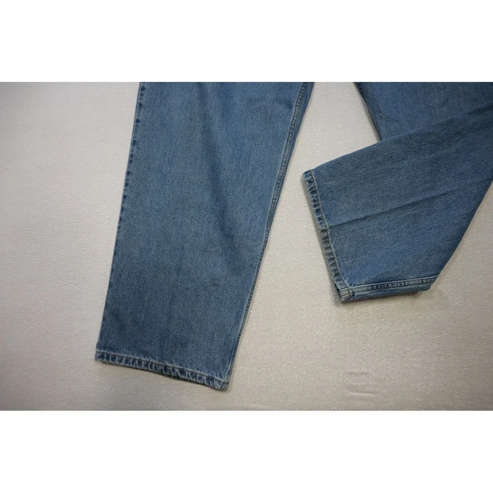 Levis 550 Relaxed Fit Jeans Mens 48x29 Blue Medium Wash Straight Leg Excellent
